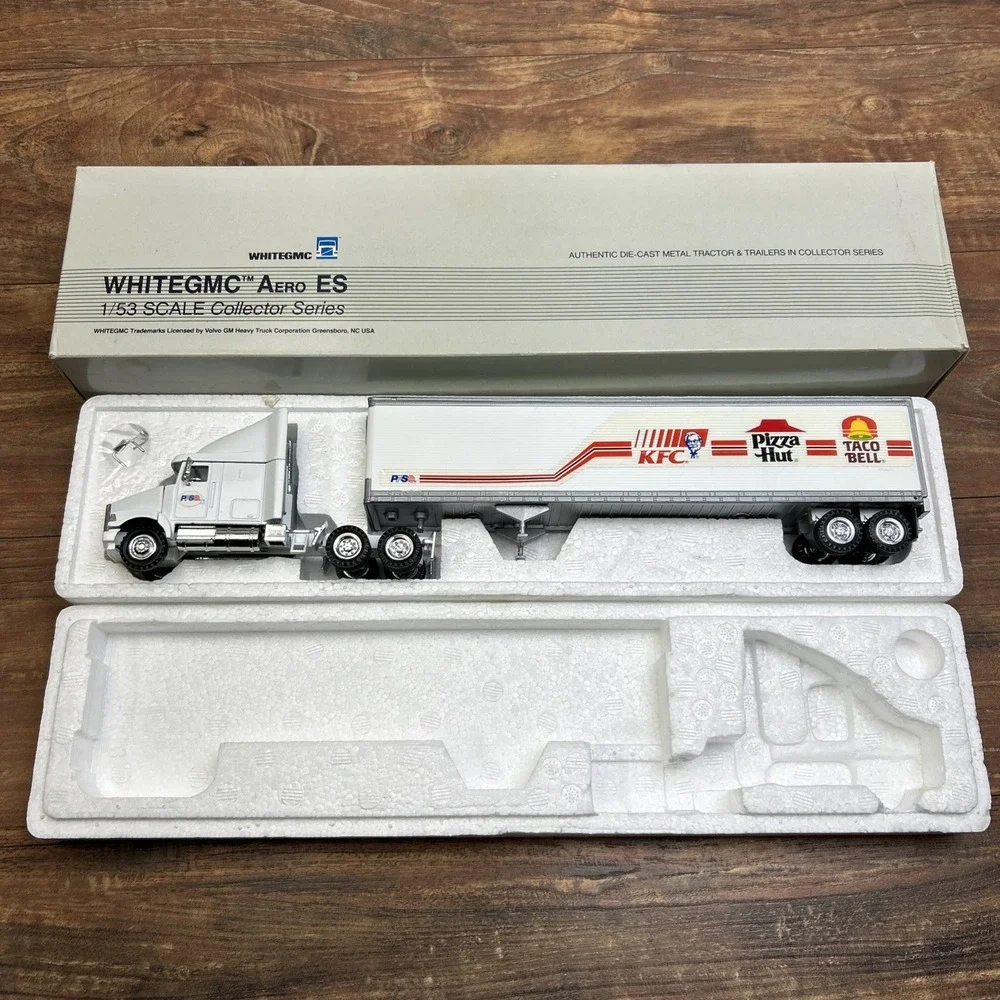 WHITEGMC AERO ES Semi Tractor & Trailer 1:53 Scale‎ KFC Pizza Hut Taco Bell Rare